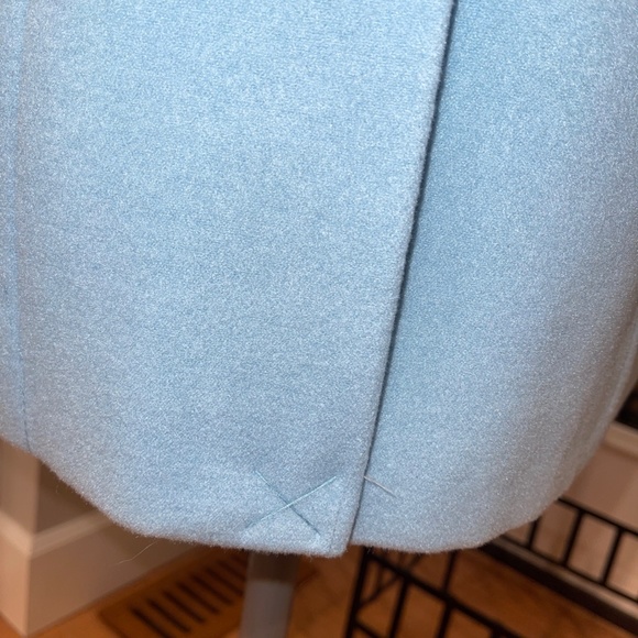 Gorgeous Calvin Klein Ice Blue Single Breasted Long Coat Medium Winter Classic - Picture 3 of 10